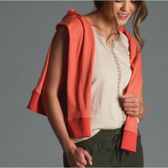 Kuhl Shay light cream color embroidered sleeveless tank XL - Picture 2 of 15